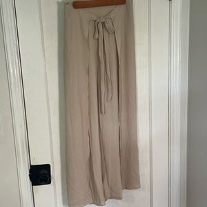 Wide leg soft pants